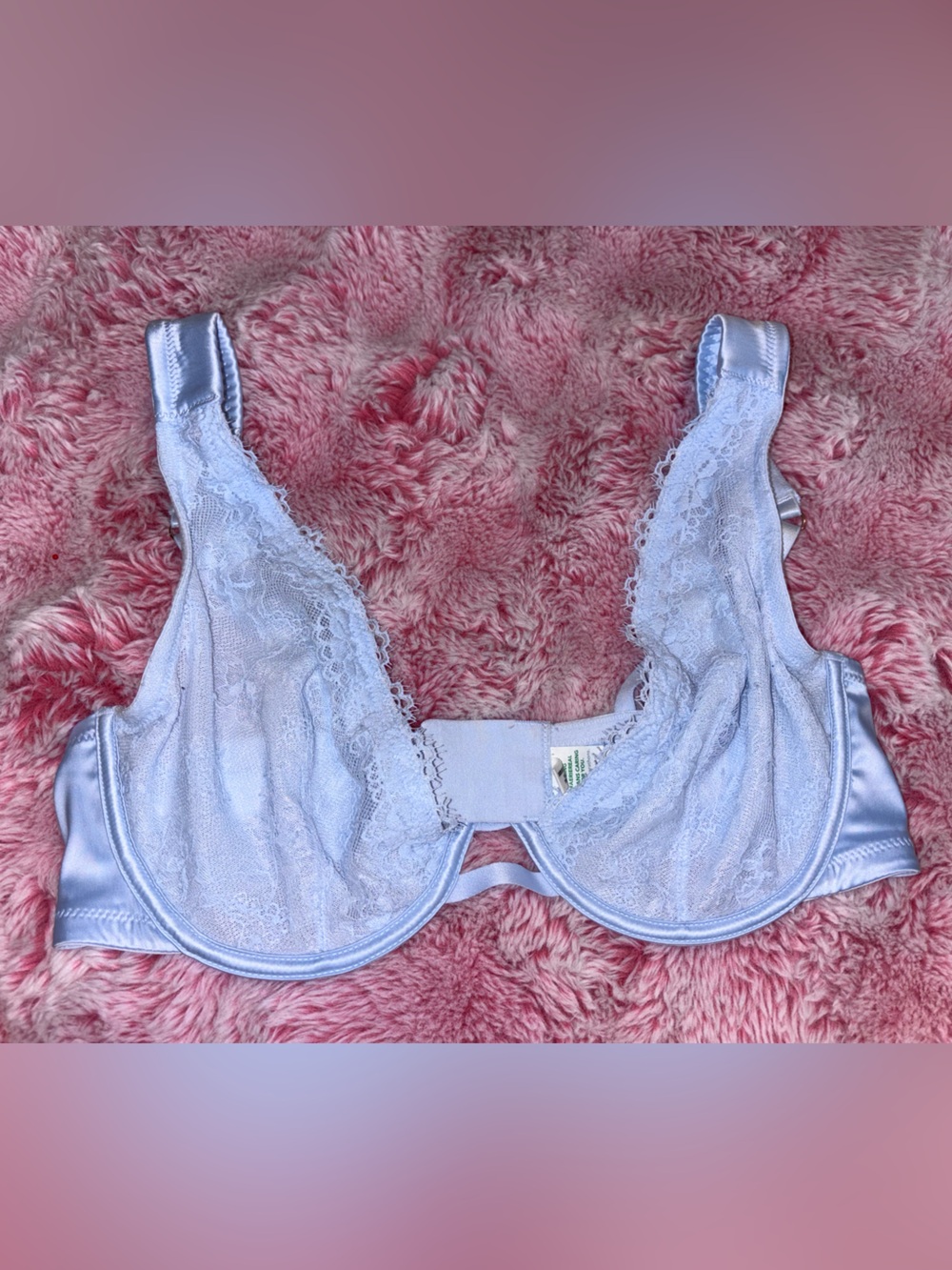 aerie Light Blue Lace Underwire Bra